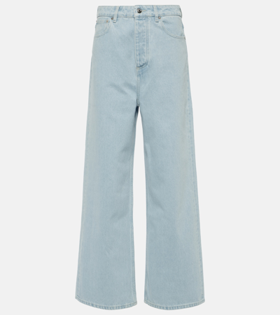 Nanushka Weite Cropped-jeans In Eco Bleach/creme