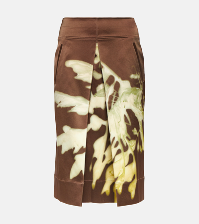 Jacques Wei Printed Midi Skirt In Multicoloured