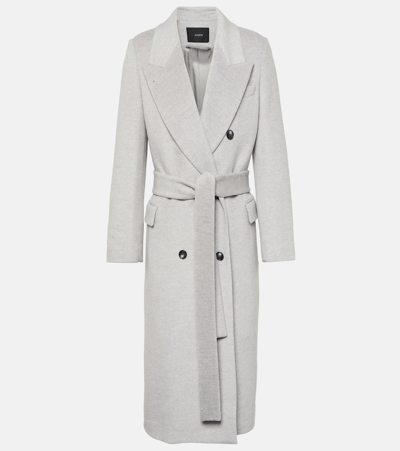 Joseph Clichy Wool-blend Coat In Grey
