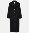 Patou Wool-blend Coat In Black