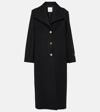 Patou Single-breasted Wool-blend Coat In Black