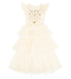 Tutu Du Monde Nightingale Tutu Embellished Tulle Dress In White