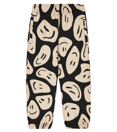 Molo Kids' Adan Printed Jersey Sweatpants In Multicoloured