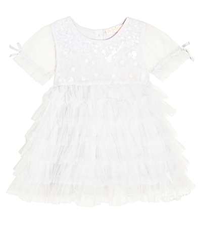 Tutu Du Monde Baby Twinkling Tutu Tulle Dress In Glimmer Blue