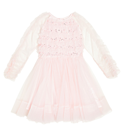 Tutu Du Monde Kids' Miss Mille Sequined Tulle Dress In Crystal Pink