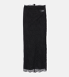 Dolce & Gabbana Lace Scalloped-hem Midi Skirt In Black
