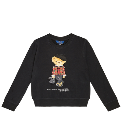 Polo Ralph Lauren Kids' Polo Bear Fleece Sweatshirt In Black