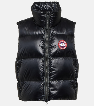 Canada Goose Cypress Quilted Ripstop Down Waistcoat In Black