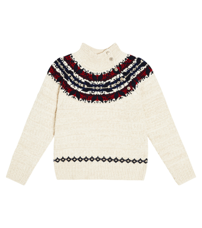 Polo Ralph Lauren Kids' Wool-blend Sweater In Neutrals