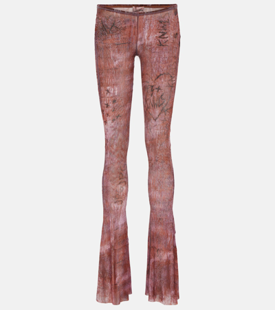 Jean Paul Gaultier X Knwls Brown Printed Flared Leggings