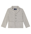Il Gufo Cotton Chevron Jacket In Grey