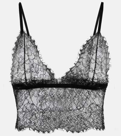 Dolce & Gabbana Lace Top In Black