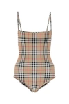 Burberry Vintage Check Swimsuit In Multicolor
