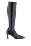 Courrèges Courreges Faux Patent Leather Boots Women In Black