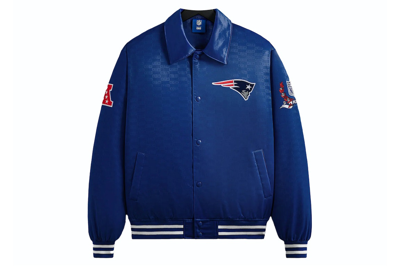 Pre-owned Kith X Nfl Patriots Satin Bomber Jacket Action