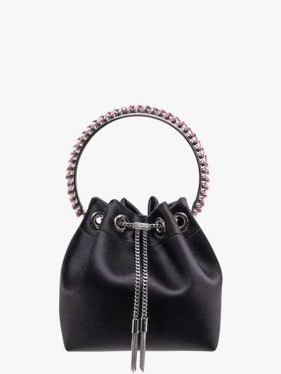 Jimmy Choo Woman Bon Bon Woman Black Bucket Bags