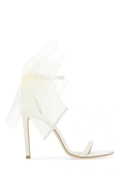 Jimmy Choo Aveline 100 Ankle In White