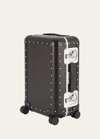 Fpm Milano Bank Spinner 68 Check-in Suitcase In Caviar Black