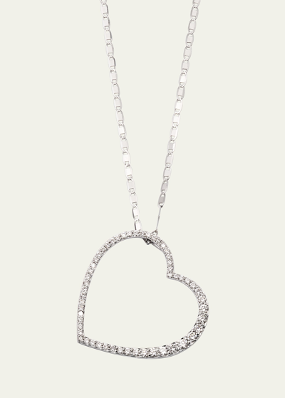 Lana Flawless Graduating Heart Pendant Necklace, 18"l In White