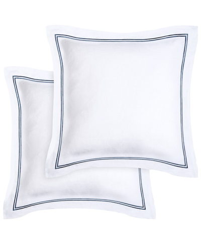 Melange Home Linen Sham Set In White