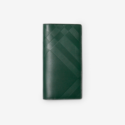Burberry Leather Continental Wallet In Vine