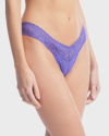 Hanky Panky Signature Lace Low-rise Thong In Wild Violet