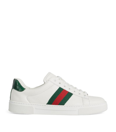 GUCCI LEATHER ACE SNEAKERS