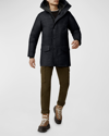 Canada Goose Men's Langford Wool Down Parka In Atlantic Nvy Mela