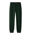 BURBERRY WOOL EMBROIDERED SWEATPANTS