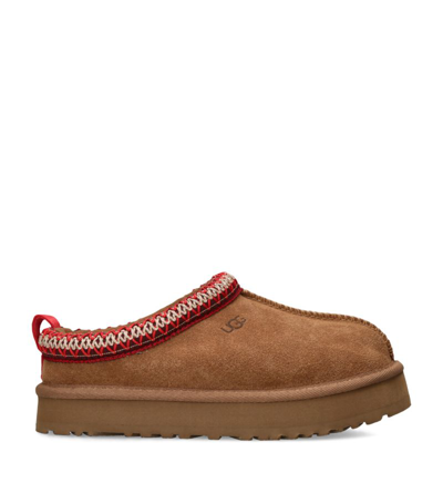 Ugg Kids Suede Tazz Slippers In Brown