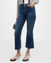 L AGENCE KENDRA HIGH RISE CROP FLARE JEANS