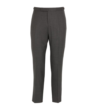 Thom Browne Wool Tailored Trousers In Grey