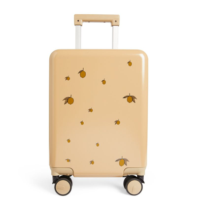 Konges Sløjd Kids Lemon Hard-shell Suitcase In Yellow