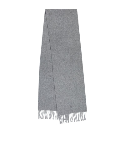 Polo Ralph Lauren Cashmere Polo Pony Scarf In Grey