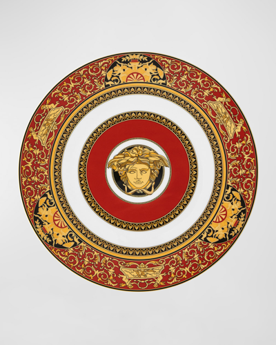 Versace Medusa Modern Service Plate In Red White