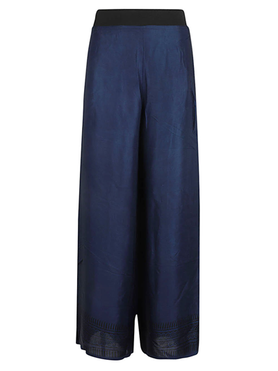 Obidi Silk Trousers In Blue