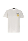 Dsquared2 Pixel-print Short-sleeve T-shirt In White
