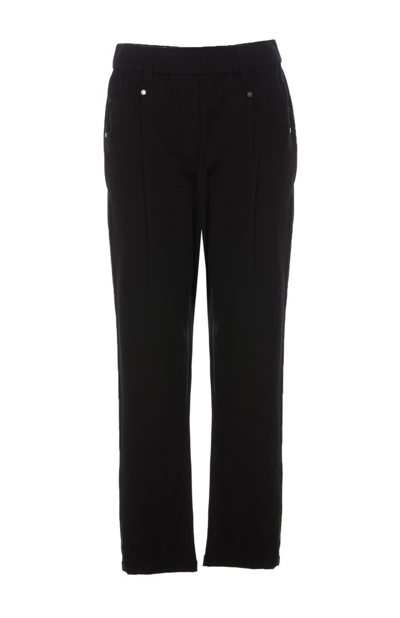 Brunello Cucinelli High Waist Straight Leg Trousers In Black