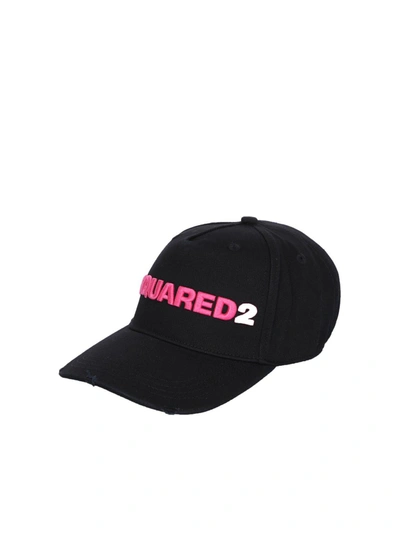 Dsquared2 Distressed Logo Embroidered Baseball Cap In M2747