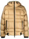 DSQUARED2 DSQUARED2 BEIGE FEATHER DOWN HOODED JACKET