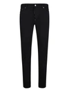 Dsquared2 Black Bull  Cropped Jeans In Black
