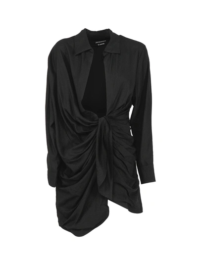 Jacquemus La Robe Bahia In Black