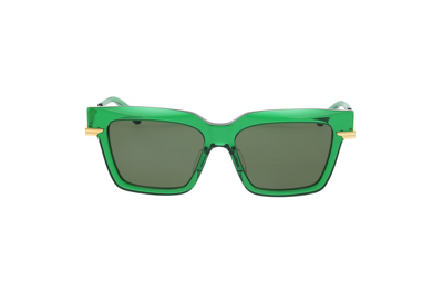 Bottega Veneta Eyewear Cat In Green