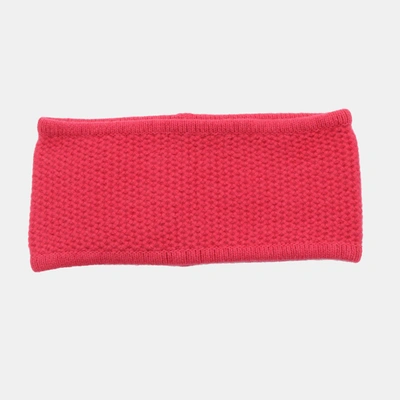Portolano Cashmere Honeycomb Headband In Pink