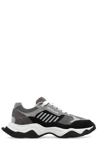 Dsquared2 Wave Lace-up Sneakers In Grey
