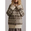 DAMSON MADDER ECRU DICKSON BLOUSON CARDIGAN