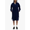OUR SISTER NAVY COMPOSITION CORDUROY DRESS