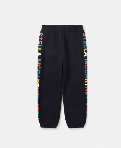 Stella Mccartney Colour Pop Smudge Print Joggers In Black