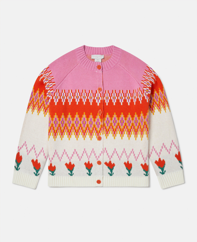 Stella Mccartney Tulip Fair Isle Cardigan In Multicolour