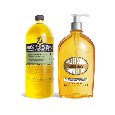 L'occitane Almond Shower Oil Refill Duo